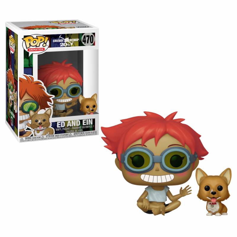 bdcooj3s6lbvrcrigt3skha-tgvjawf08kexjg8hfv53wloodi Edward & Ein #470 - Cowboy BeBop - - Funko POP! - Afbeelding 1